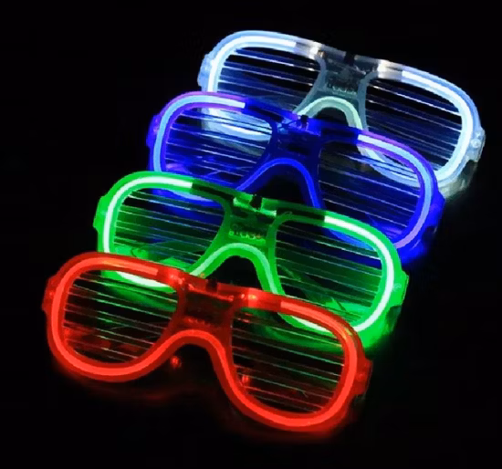 Light up Neon Rave Glasses Glow Flashing Party LED Sunglasses